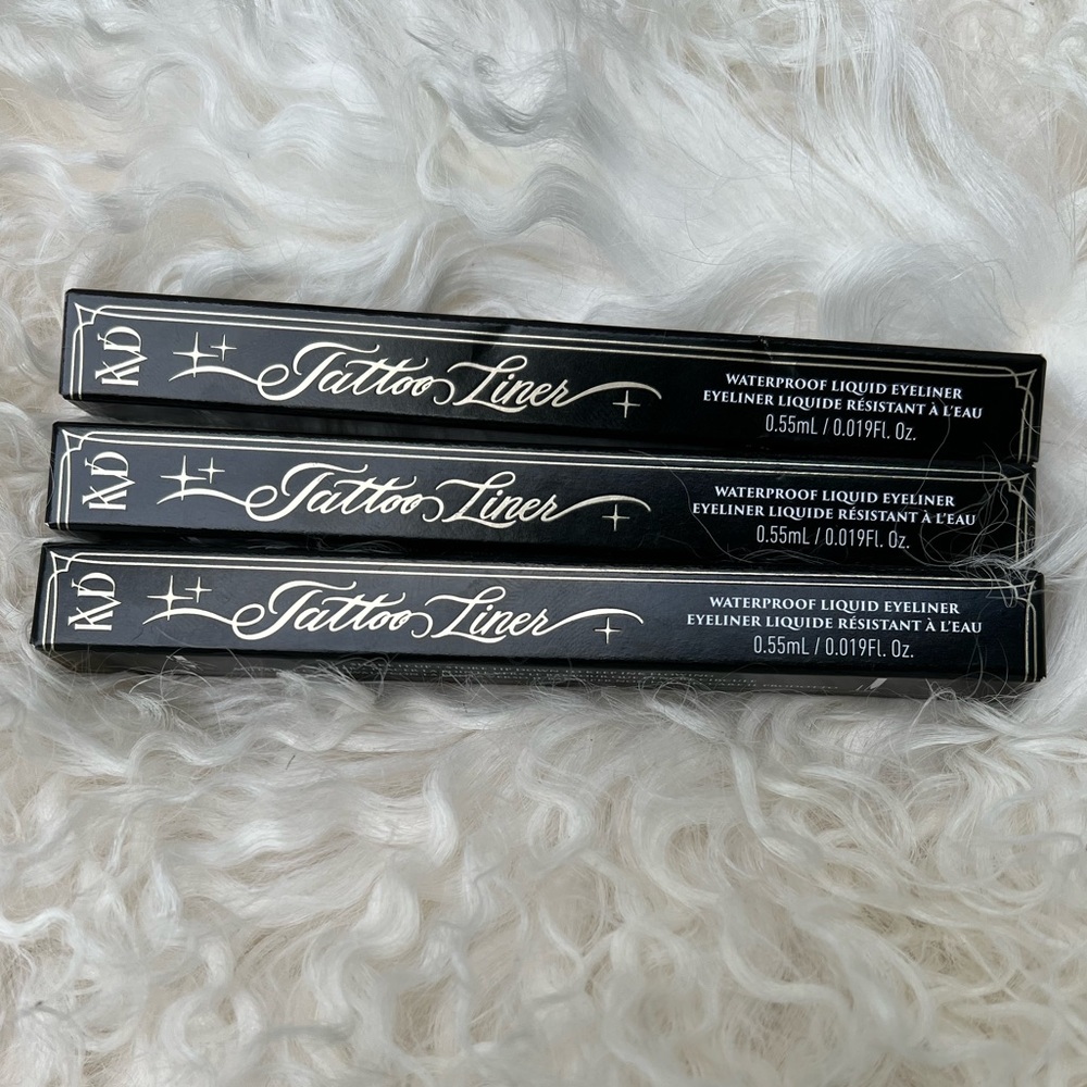 COPY - NIB- Kat Von D Tattoo Liquid Eyeliner- Trooper Black - Lot of 3